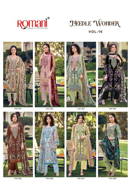 Romani needle wonder vol 16 dress material wholesale